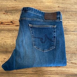 AG Blue Denim Graduate Tailored Leg Jeans